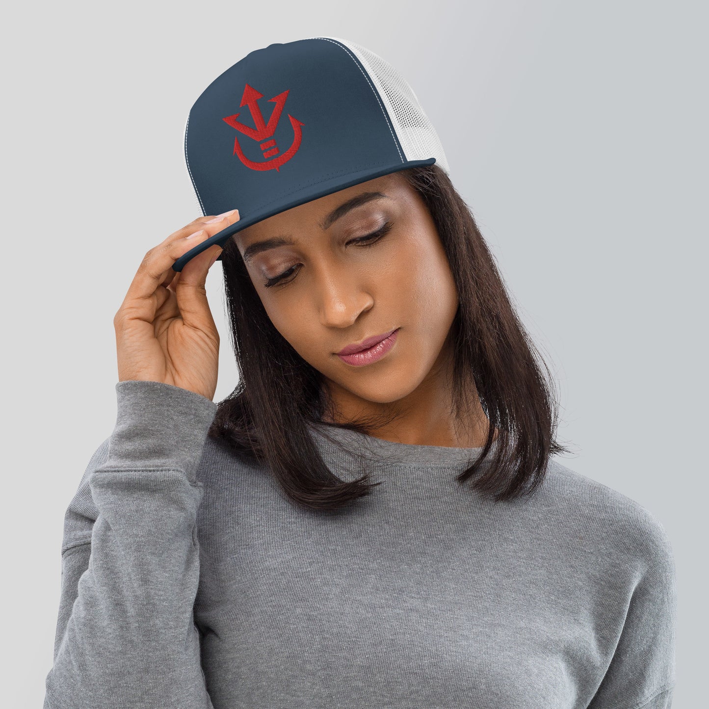 Royal Trucker Cap (Red Logo)