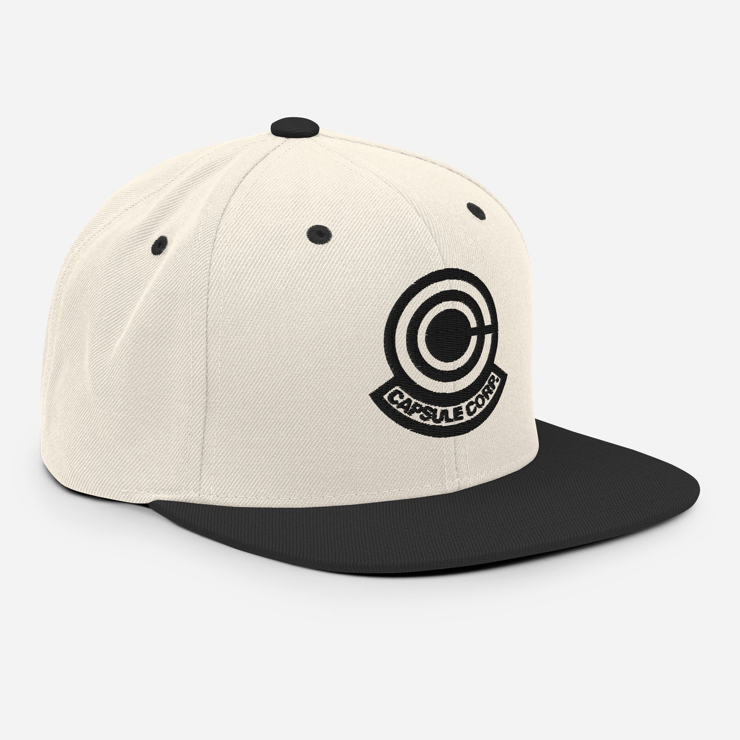 Capsule Snapback Hat (Black Logo)