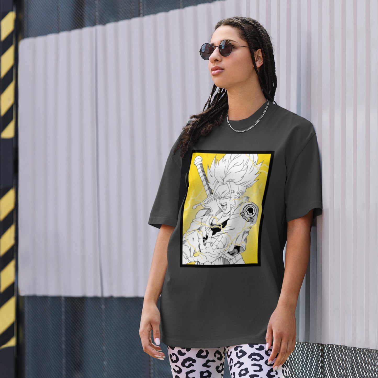 Burning Attack Oversized Faded Women's T-Shirt