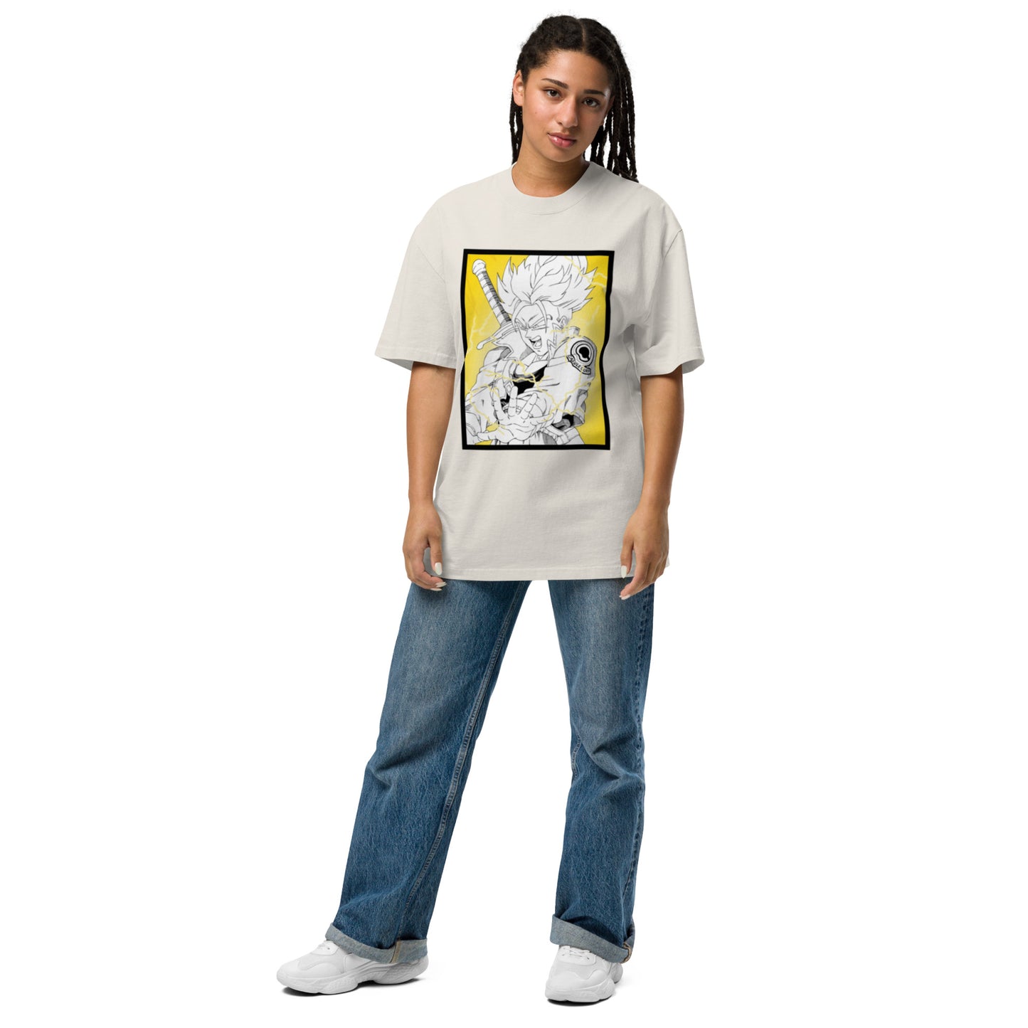 Burning Attack Oversized Faded Women's T-Shirt