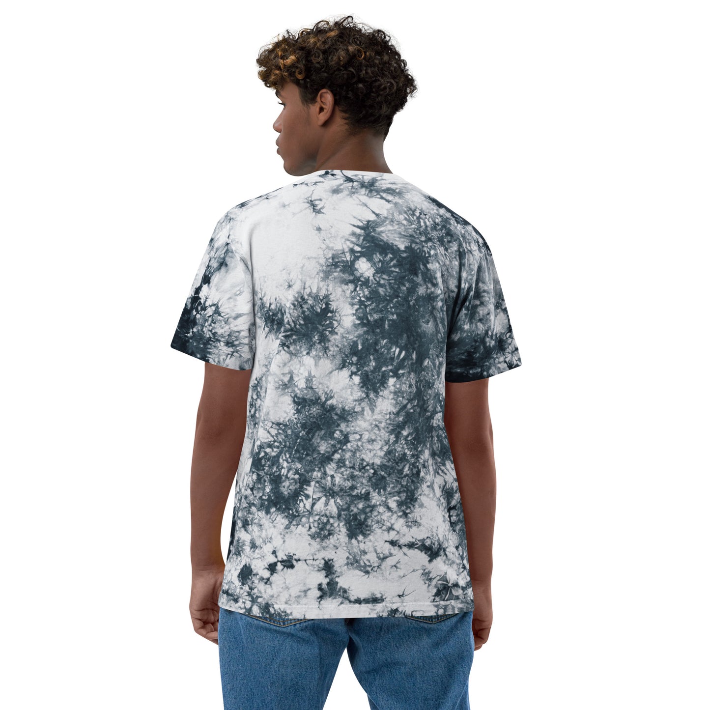 Royal Oversized Tie-Dye Men's T-Shirt