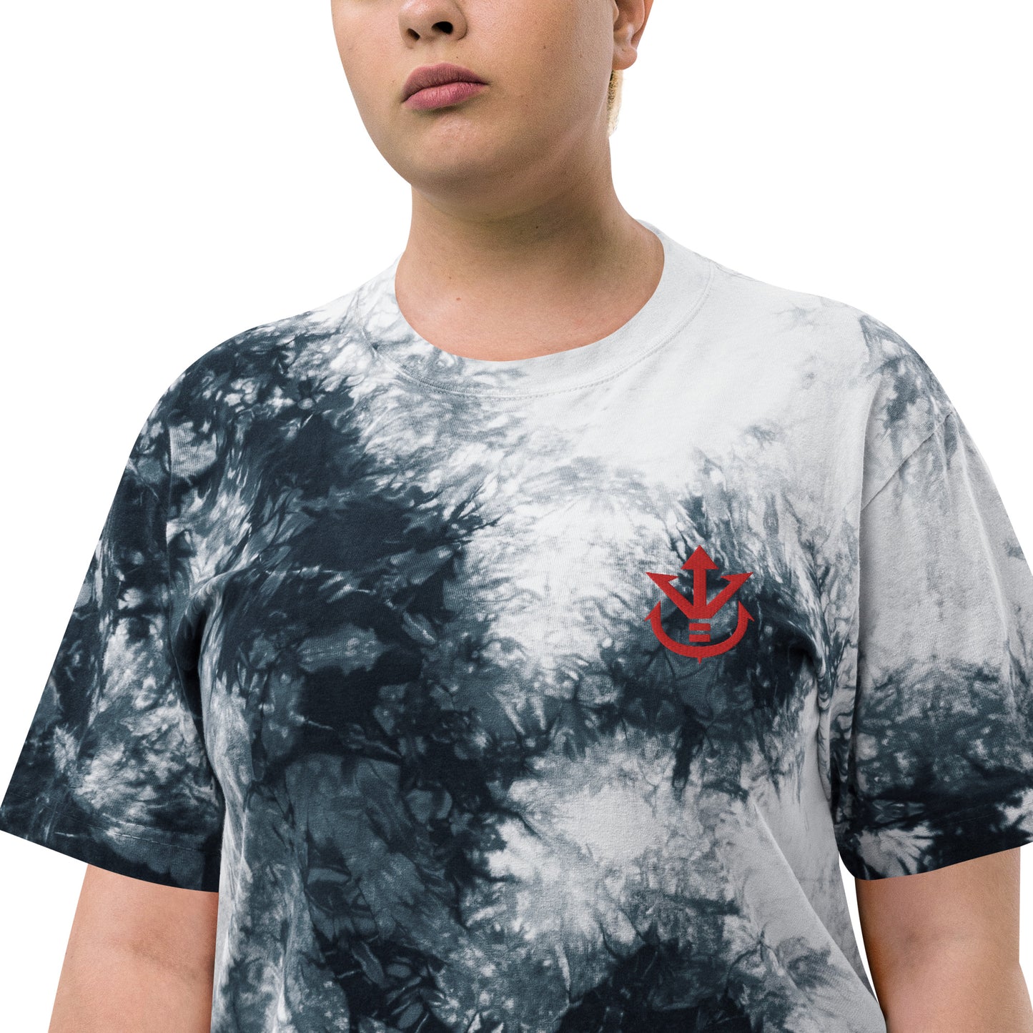 Royal Oversized Tie-Dye Women's T-Shirt